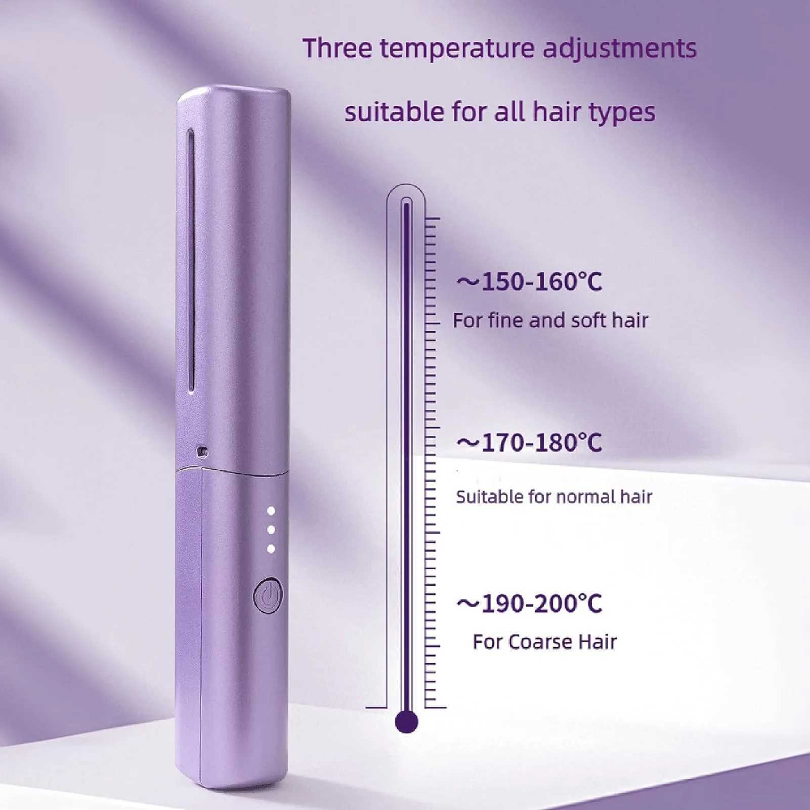Mini straightener with negative ion moisturizing hair care and heating suitable for various hairstyle designs CL240923