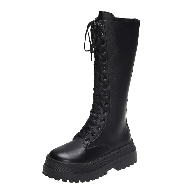 Luxury boot designer Knight for women 2024 new autumn and winter thick soled small, medium to long, flannel Martin high, white motorcycle boots