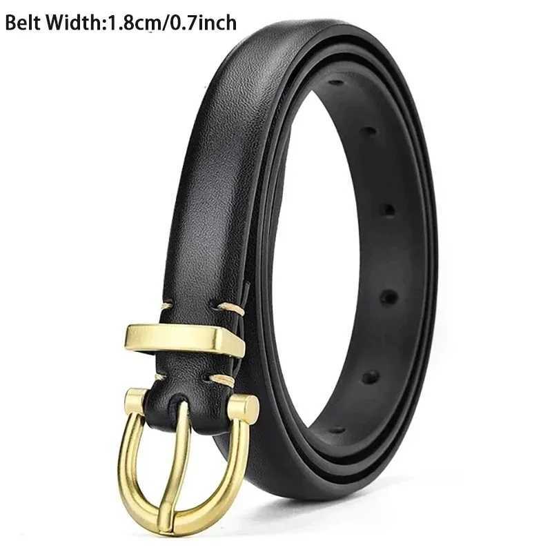 Women Belt Genuine Cowhide Leather Girdle Luxury Brand High Quality Thin Belts Female Jeans Windbreaker WaistbandX240923