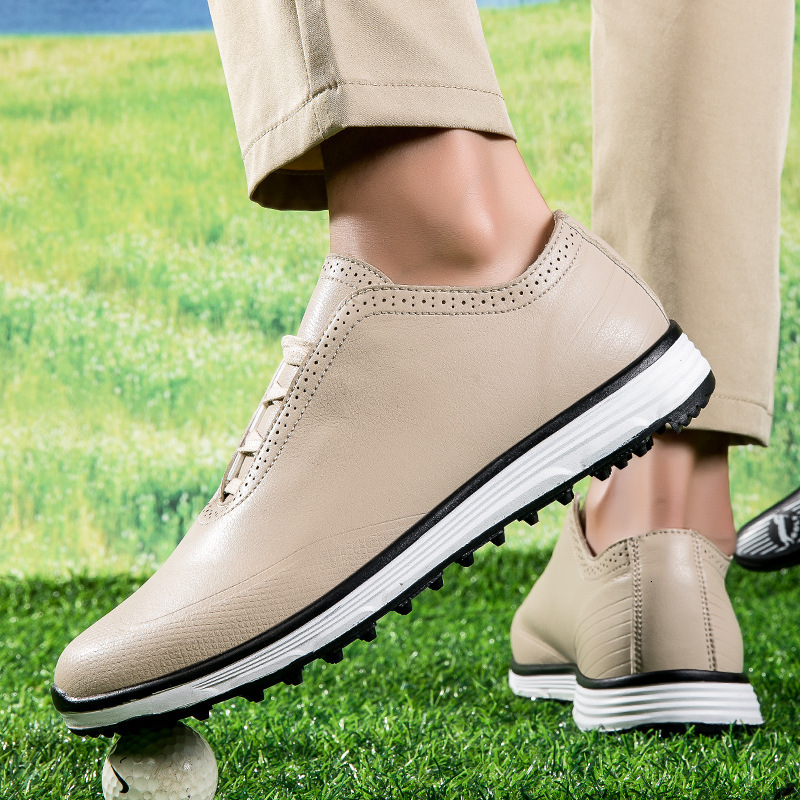 ddmytiger 2024 new comfortable men's fashionable wear-resistant microfiber golf shoes, anti slip and waterproof casual sports shoes C ddmythur
