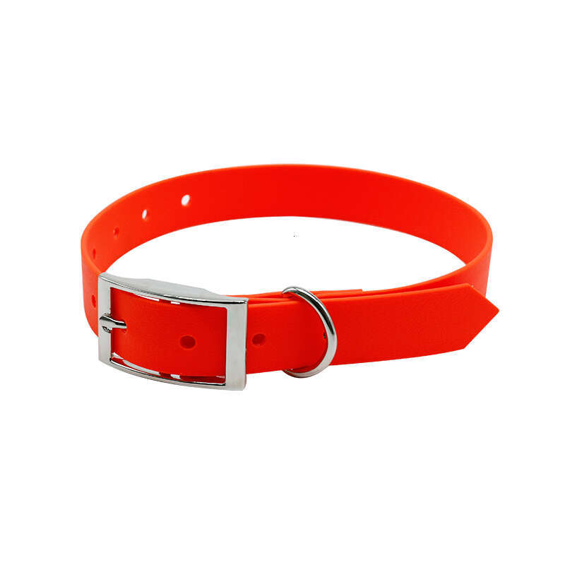 Adjustable dog collar with light, waterproof PVC coating, nylon pet supplies including belts