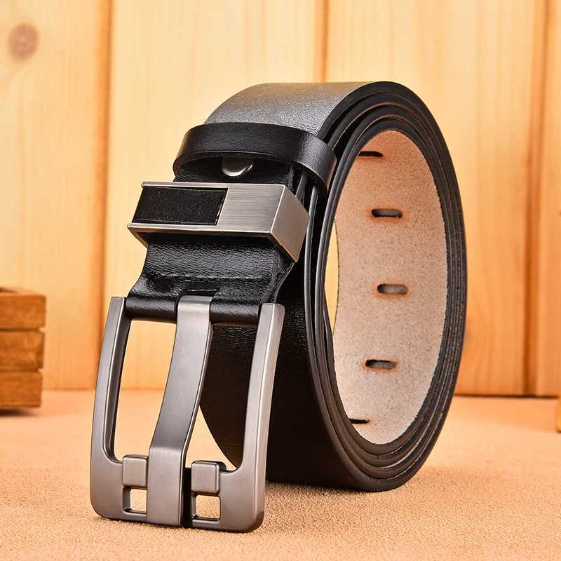 Luxury Belt Mens Belt New Large Plus Size 100-130cm Retro Needle Buckle Mens Belt High QualityX240923