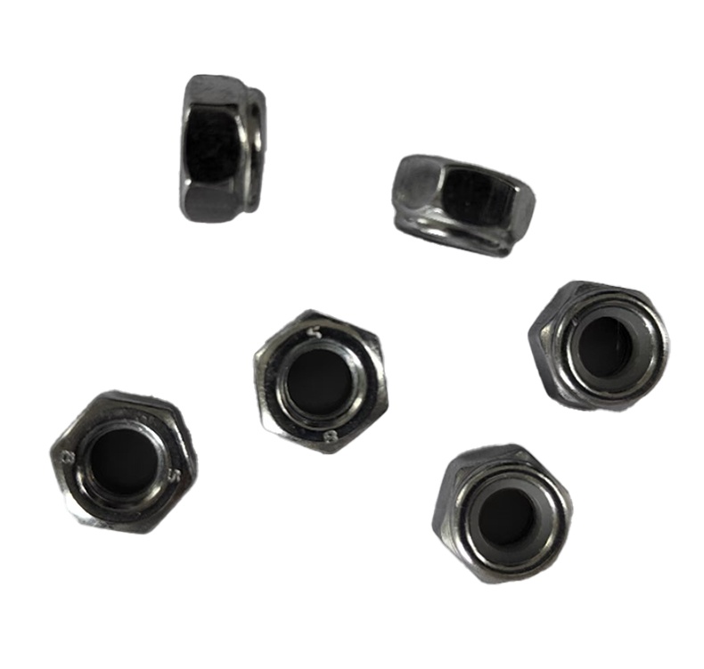 Durable 304 Stainless Steel Lock Nut with Nylon Insert for High-Strength Applications