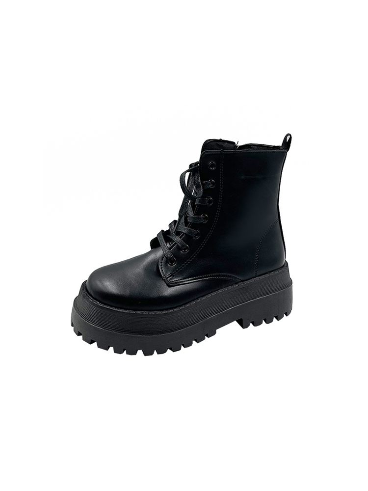 Luxury boot designer Thick soled Martin for women's trendy Instagram cool 2024 new spring and autumn single British style sponge sole height incr