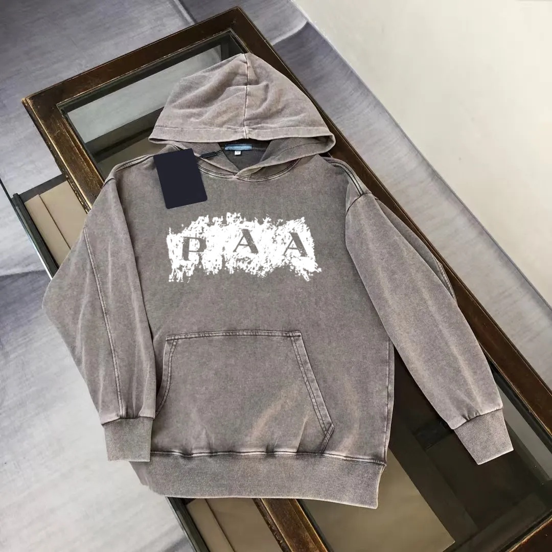 Designer hoodie men's and women's hoodie vintage paint splatter print embroidery Retro hoodie and t shirt hip-hop pullover autumn winter coat