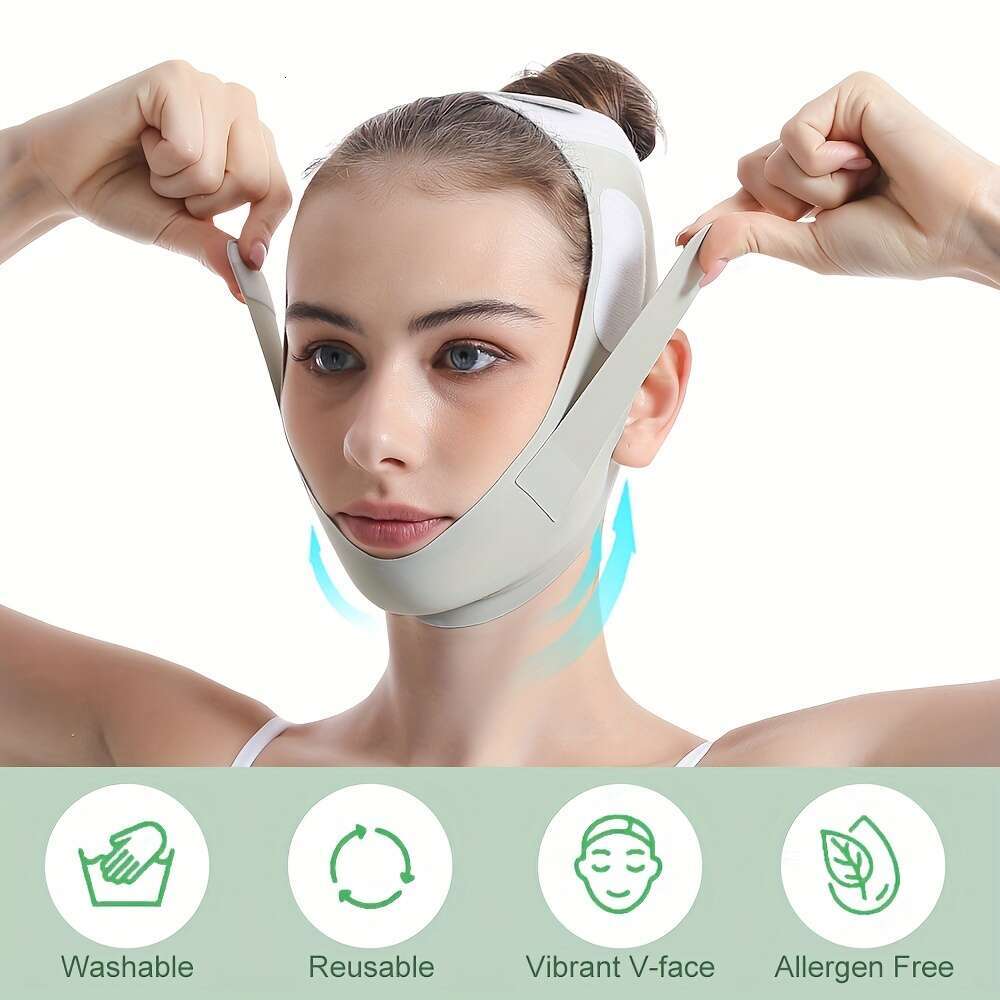Reusable Slimming Bandage V e Shaper Women Chin Cheek Lift Up Belt Facial Massage Strap Face Skin Care Beauty Tools