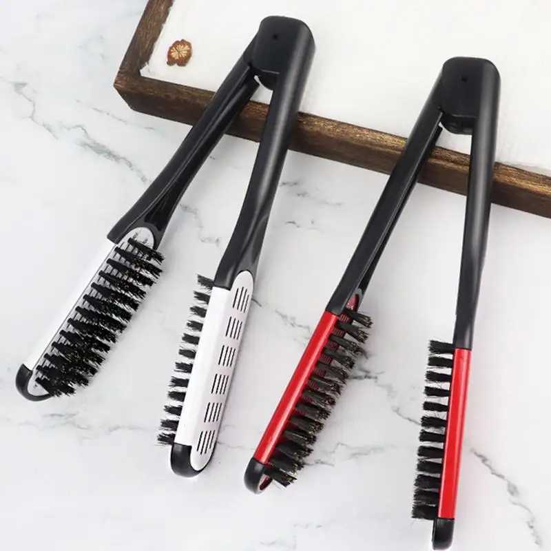 Straight comb bristle clip brush bristle clip double-sided brush hair straightener from a hair salon CL240923
