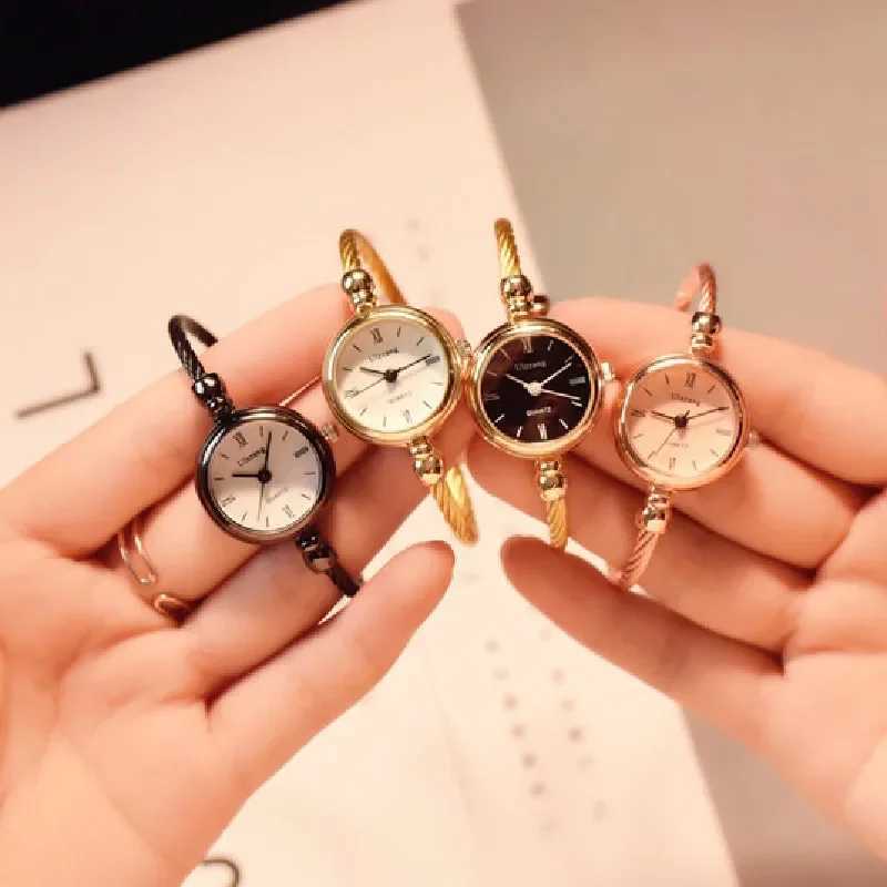 Women Luxury Watches Small Gold Bangle Bracelet Watch Stainless Steel Retro Ladies Quartz Wristwatch Clock Fashion Dress WatchX240923