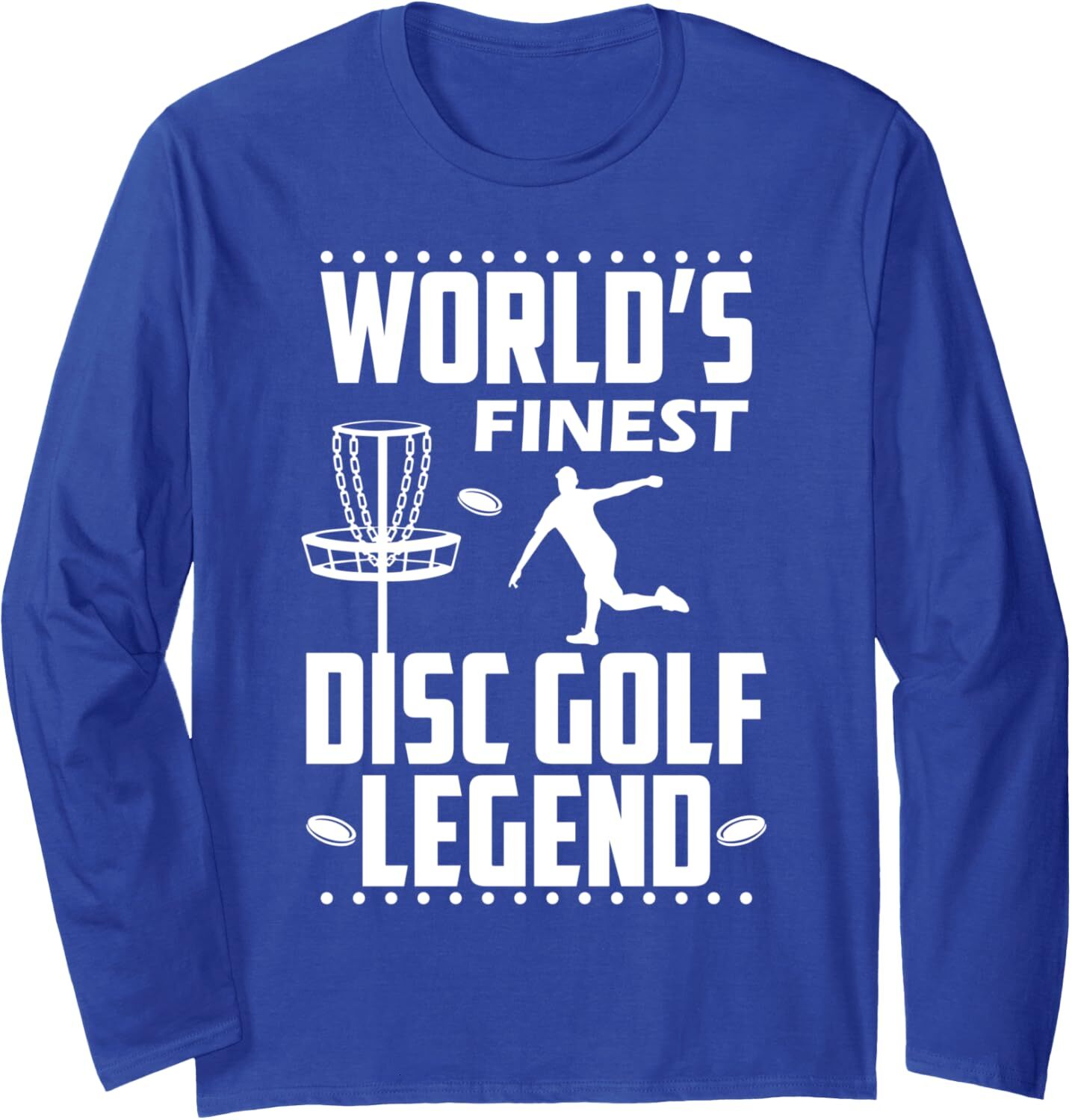 Long Sleeve Shirts for Men sweatshirt Awesome Worlds Finest Disc Golf Legend Disc Sports Gift Long Sleeve Tee Streetwear Casual tops clothes