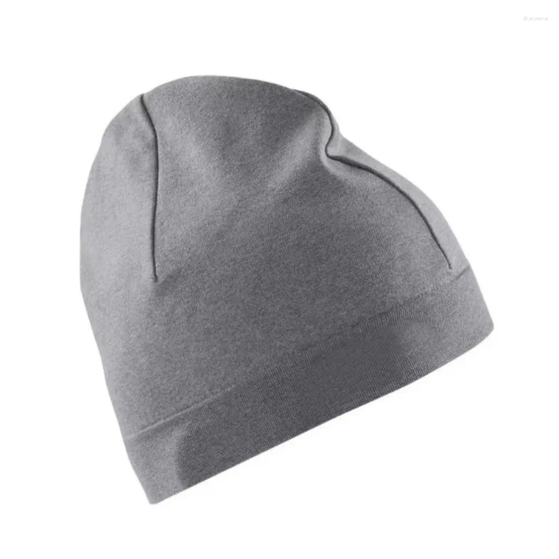 Berets Skullcaps Winter Running Hats Warmer Solid Color Sport Cap Windproof Sweat Absorption Bonnet