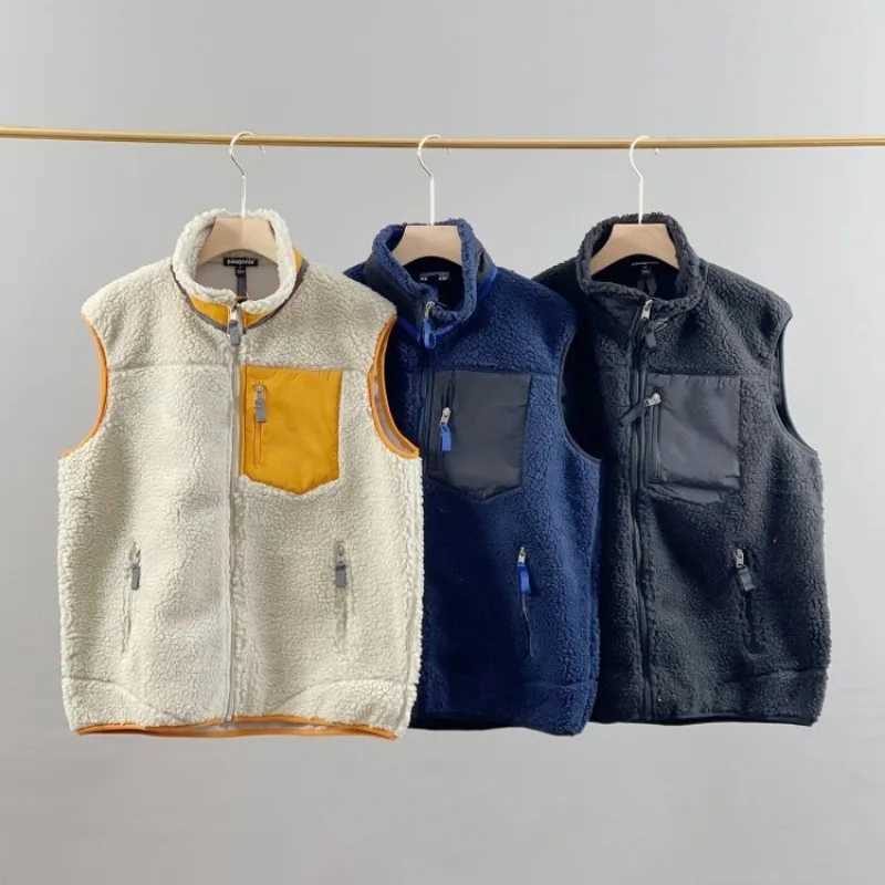 American style wool jacket vest mens and womens jackets cashmere jacket casual loose jacket autumn and winter sports vest W240923