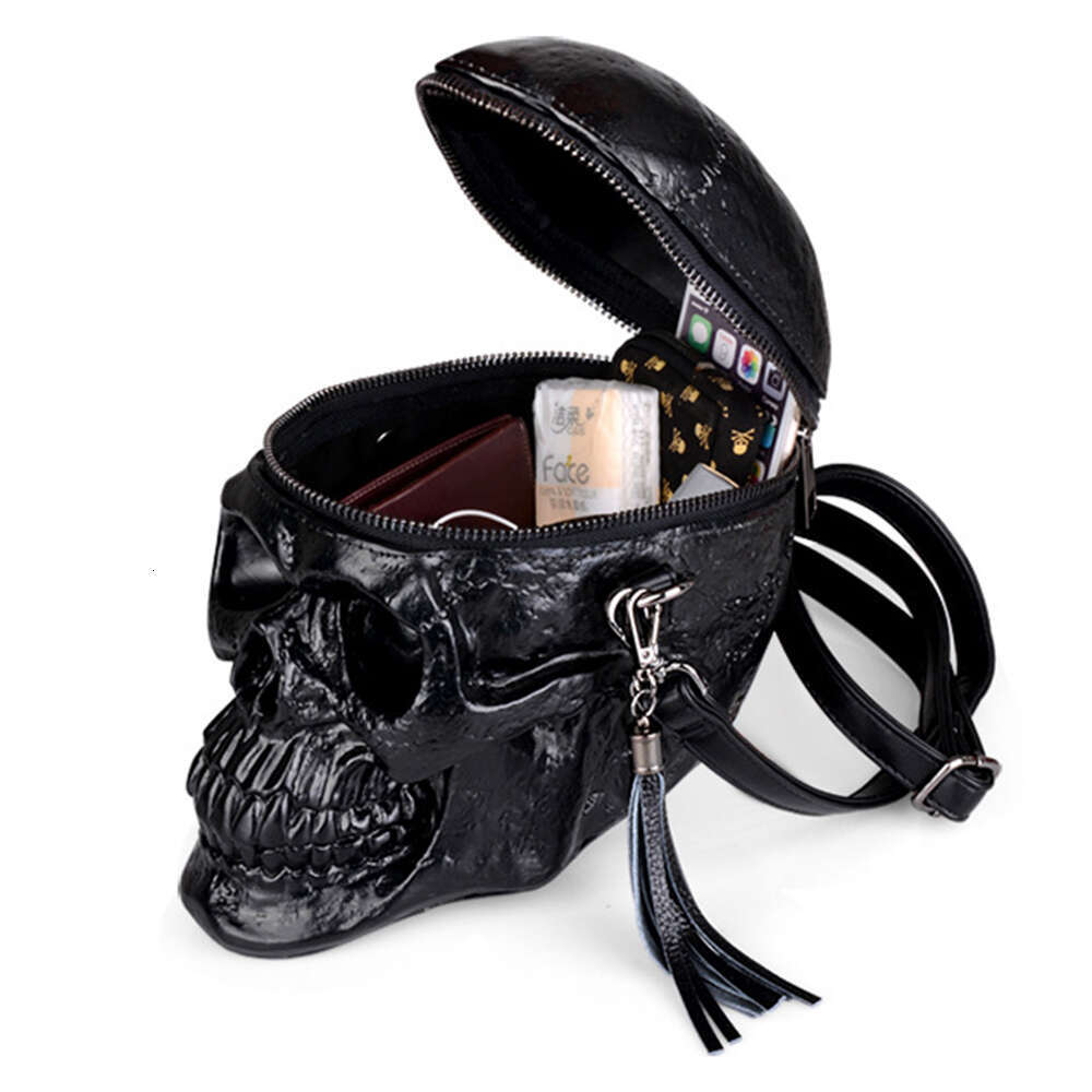 Originality Women Bag Funny Skeleton Head Red Handbad Single Designer Satchel Package Skull Bags 2021 New Fashion Halloween 0d95 4
