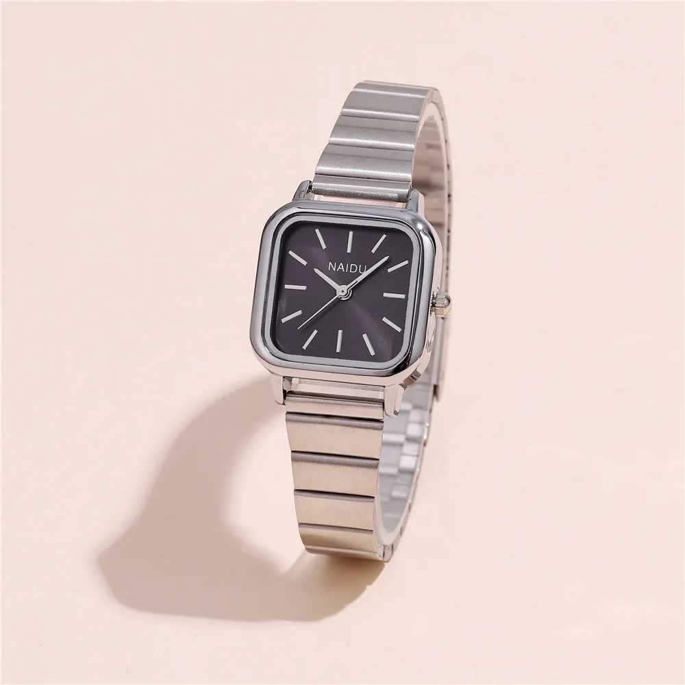 high quality women steel band quartz dress watchX240923