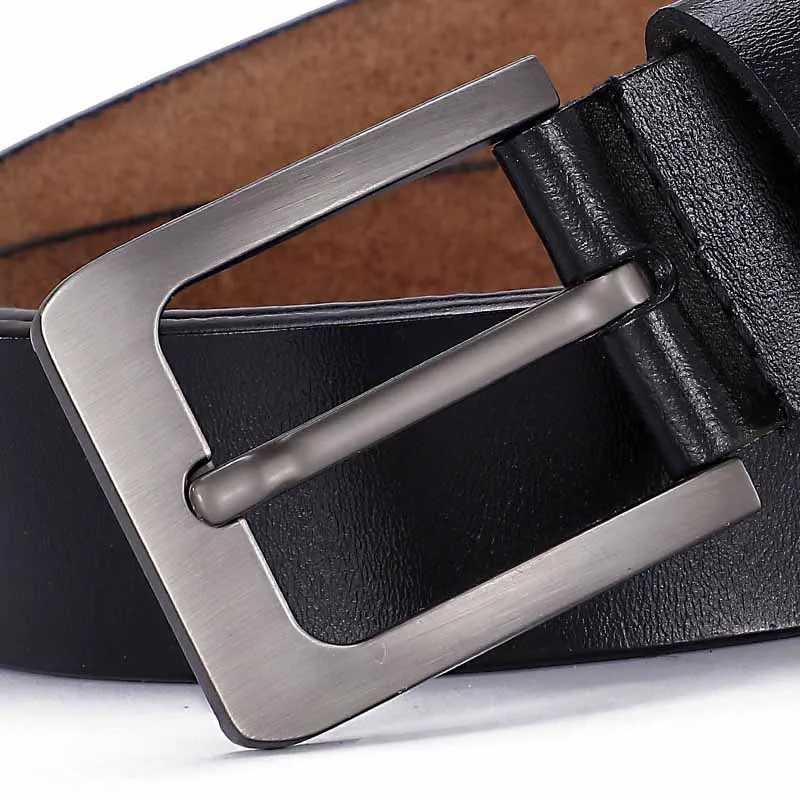 Plus Size LONG Large 130 140 150 160 170cm Men Belts High Quality Real Genuine Leather Pin Buckle Male Belts Waist for JeansX240923