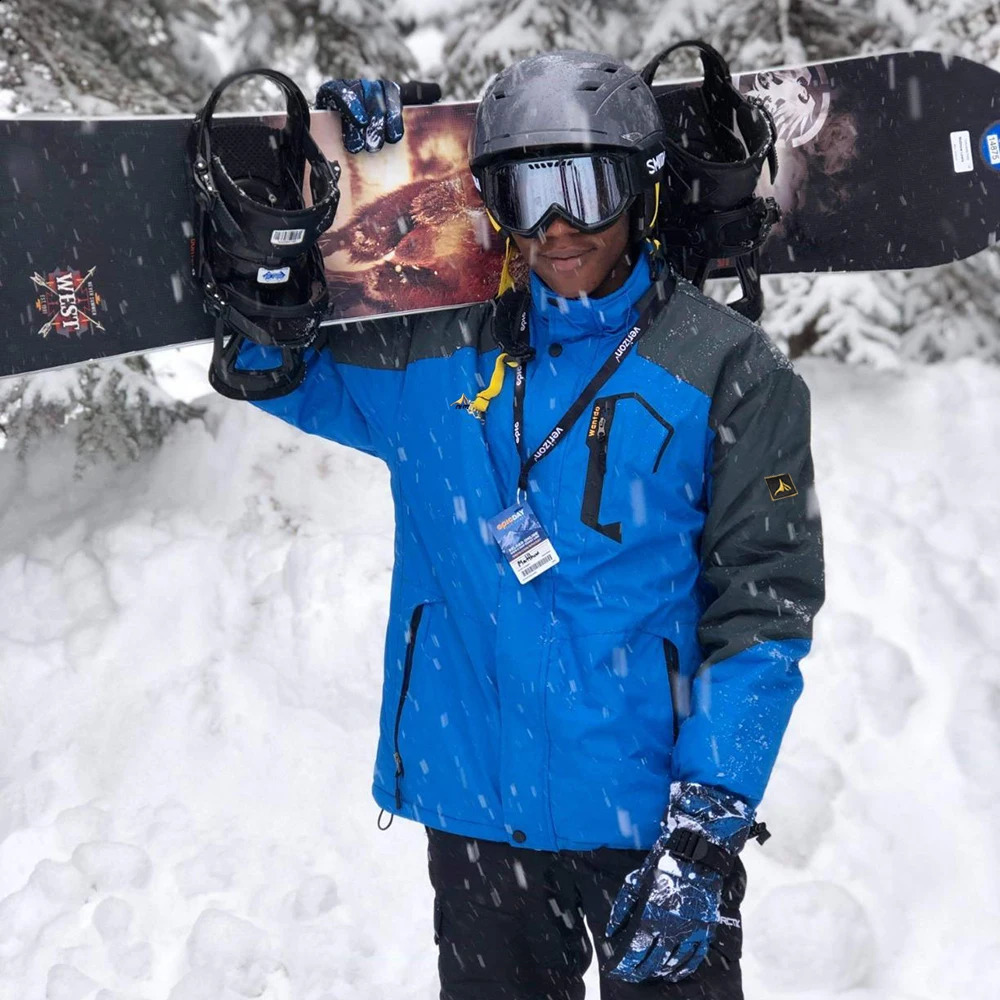 Mens winter ski suit waterproof and warm snow wool jacket pants windproof outdoor mountain ski board clothing set ski suit 240914