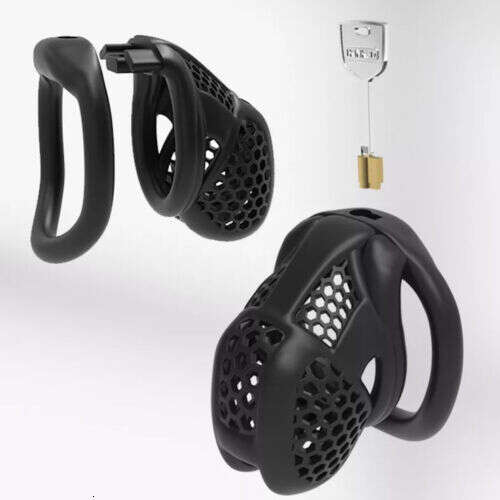 2025 Beehive Pro Breathable Cage for Men Chastity Equipment Mini Lock Type 2 Ring for Men