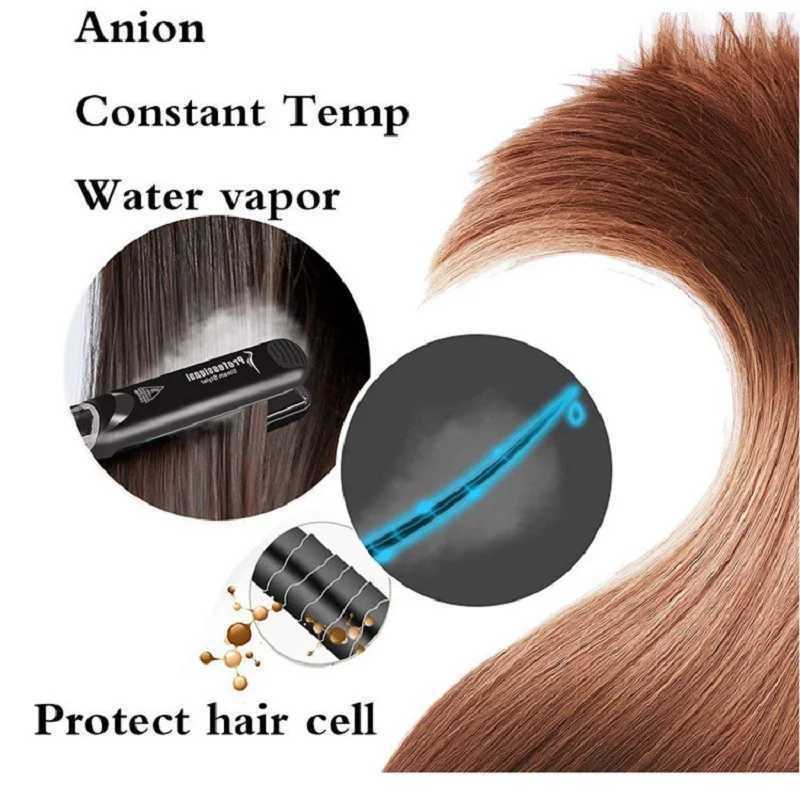 Steam straightener professional salon ceramic tourmaline steam straightener CL240923