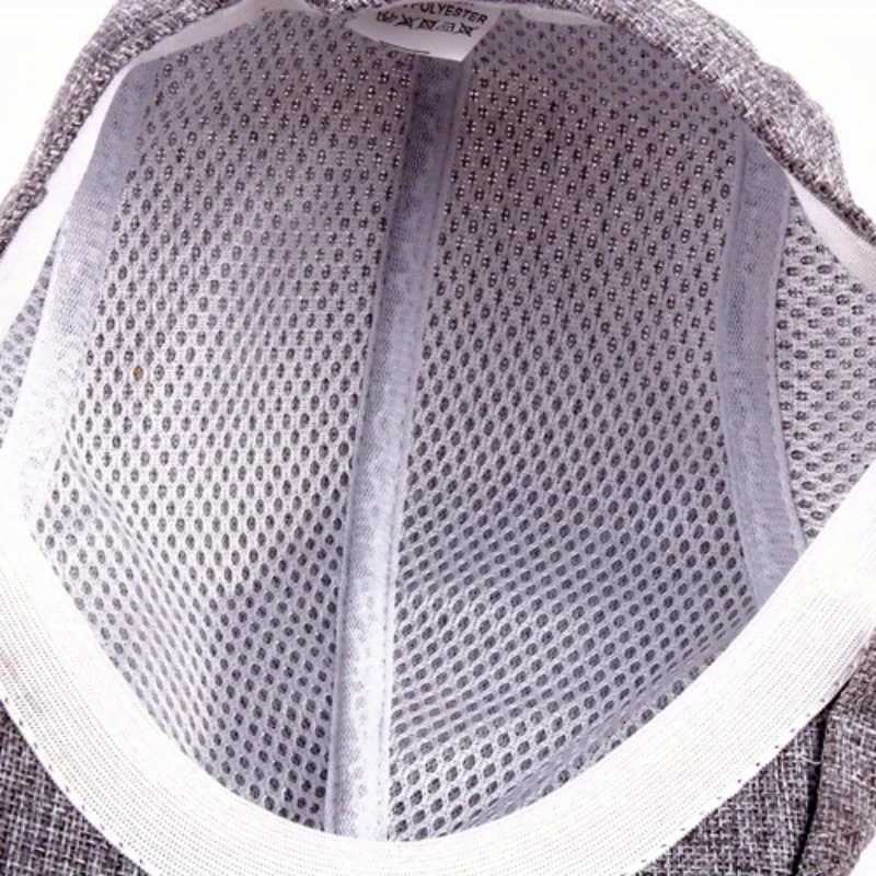 Linen retro plain weave hat breathable beret for spring and summer mens outdoor travel director hat Y240923