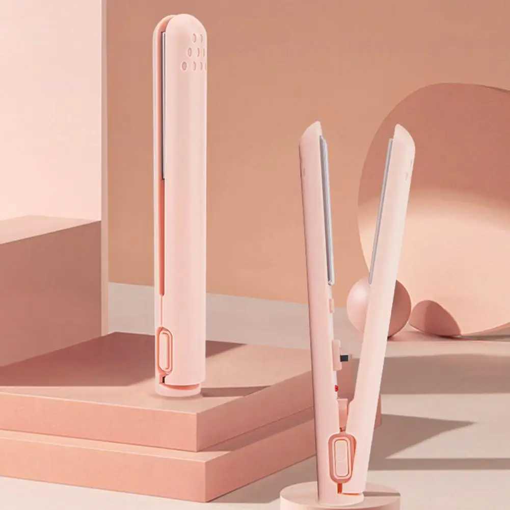 Cordless hair straightener portable rechargeable mini curling iron for safe styling on Usb dual-purpose hair straighteners CL240923
