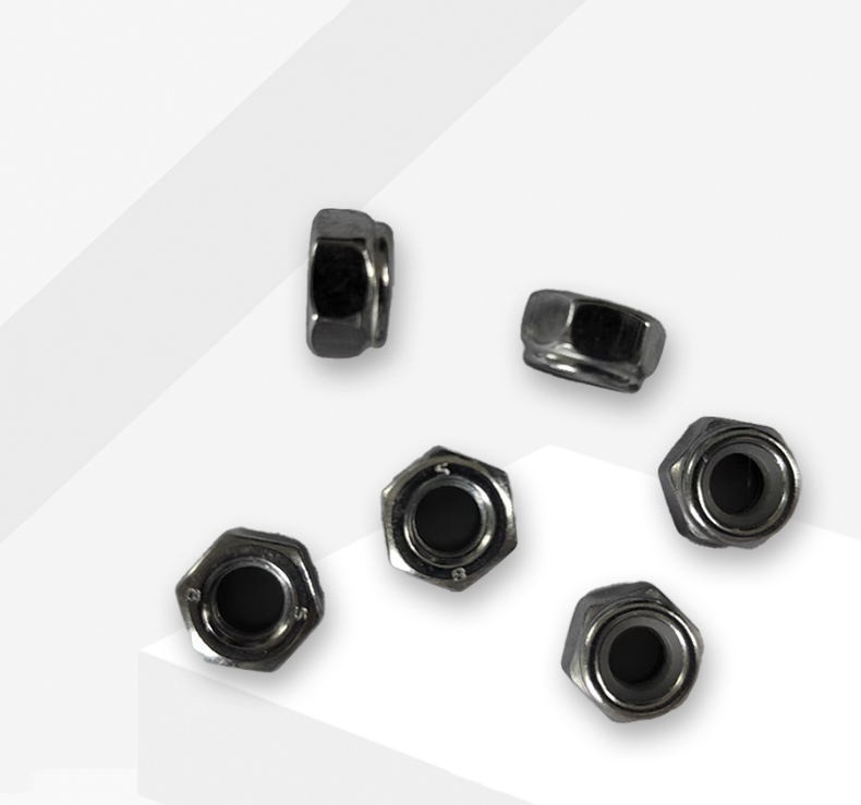 Durable 304 Stainless Steel Lock Nut with Nylon Insert for High-Strength Applications