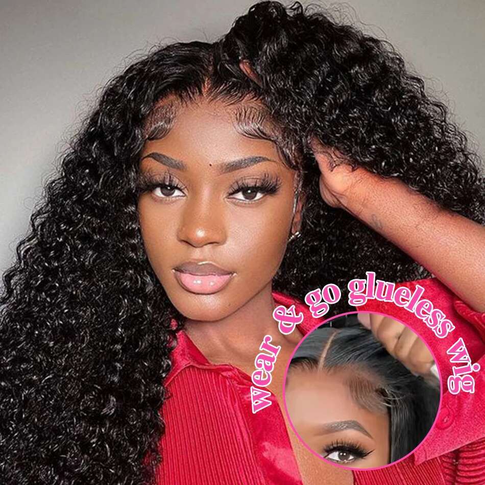 250% Loose Deep Wigs Brazilian 30 Inch Water Wave 4x4 5x5 Lace Closure Curly Glueless Wig 100% Human Hair Ready To Wear