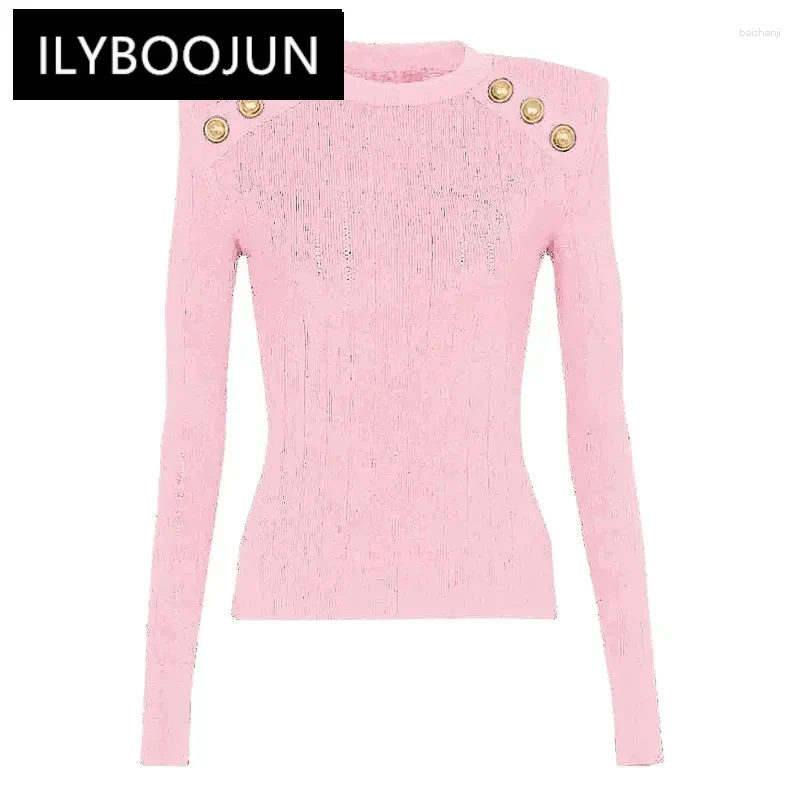 Women's Sweaters Spot 2024 Spring And Autumn Quality Classic Versatile Wool Blend Knitted Base Black Crew Neck Sweater