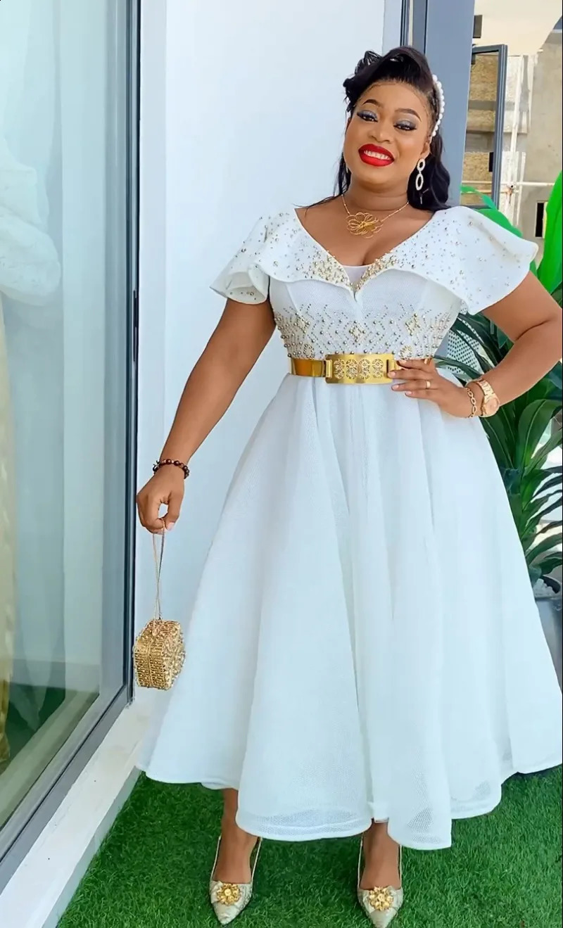 Plus Size African Women Wedding Party Dresses 2024 Osaka Ankara Evening Dresses Turkiye Costumes African Gown 240921