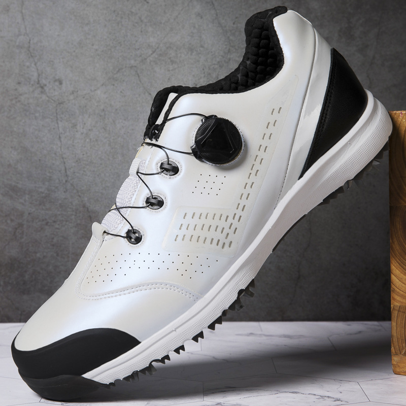 ddmytiger Men's golf shoes, outdoor casual sports, breathable and non slip, fixed with spikes C
