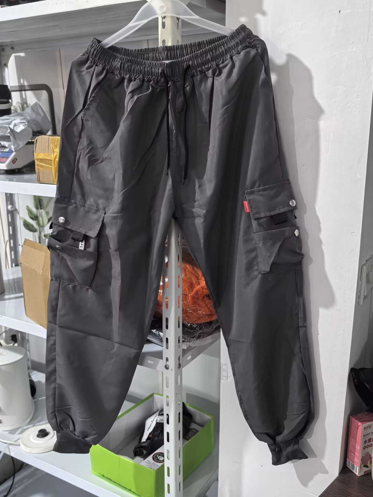 Mens pants sportswear bulk cargo pants gym work clothes straight sized runners summer Pantalones Trousers Y2kW240725