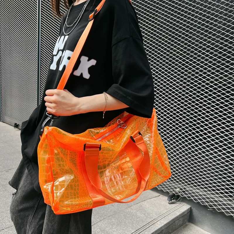 Duffle Bags Brazil Pvc Travel Bag for Ladies Large Capacity Men s Gym Sports Waterproof Weekend Outdoor Party 240923