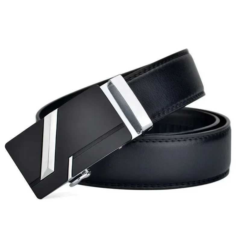 Men High Quality PU Leather Belt for Men Strap Metal Automatic Buckle LONG Plus Large Size 130 140 150 160 170 cm BeltX240923