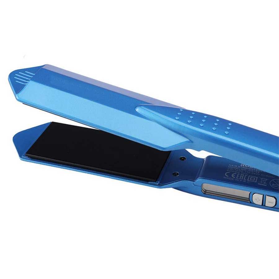 Wide titanium flat iron for professional hair straightener with 470F fast heating and dual voltage flat iron CL240923