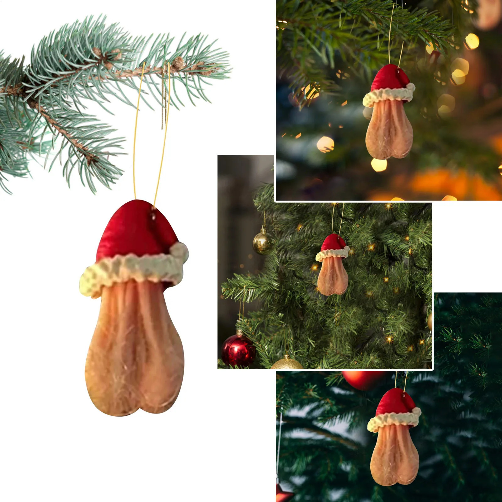 Funny And Creative Miniture Acrylic Christmas Balls Christmas Tree Decorations Pendant Party Atmosphere Decor Props 240923