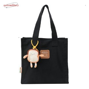 Large capacity student tutoring casual and versatile, single shoulder canvas bag, simple three-dimensional handbag, women's bag #28 Swissmilitary