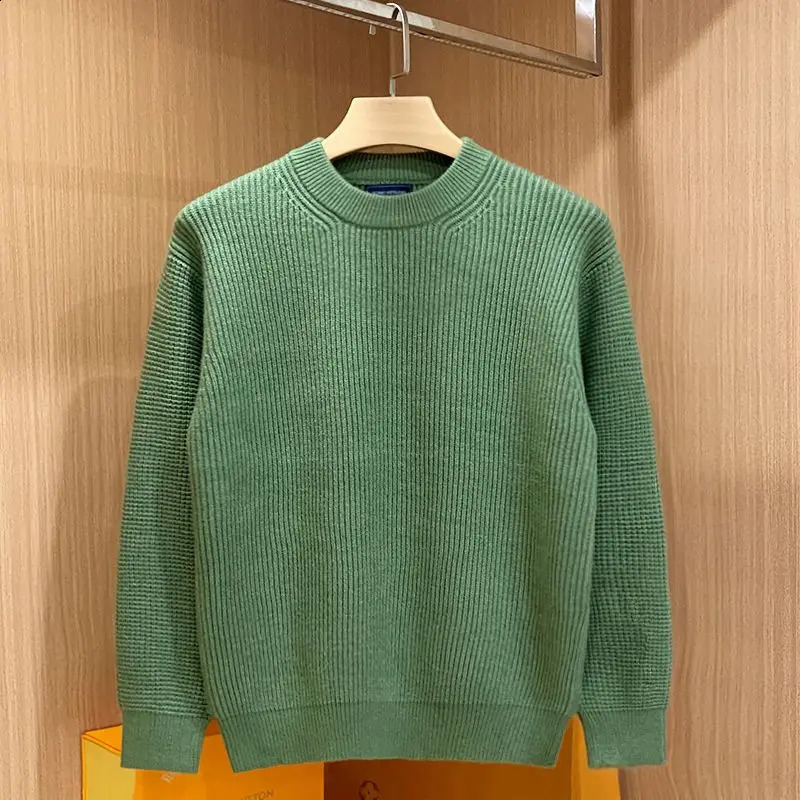 Soft Warm Autumn Winter Sweater ONeck Solid Casual Men Knitting Pullover Comfortable Dropped Shoulder Sleeves Sweaters 240927