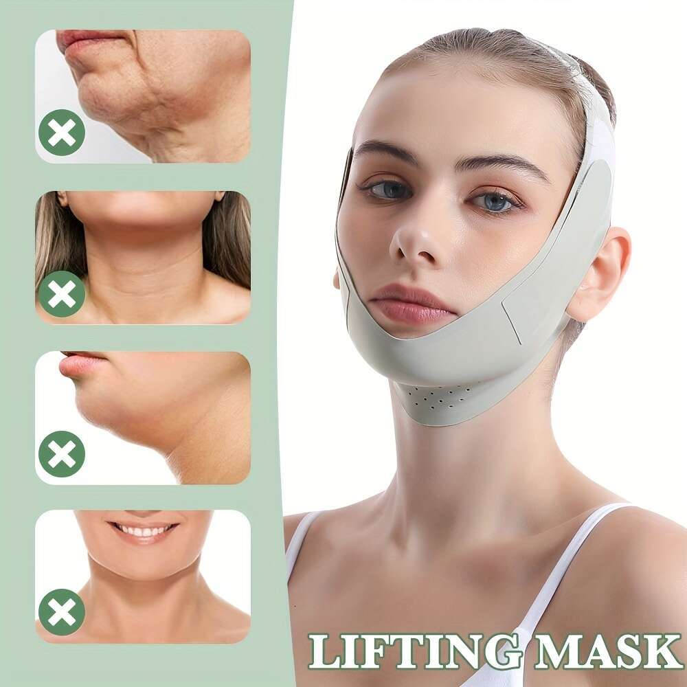 Reusable Slimming Bandage V e Shaper Women Chin Cheek Lift Up Belt Facial Massage Strap Face Skin Care Beauty Tools