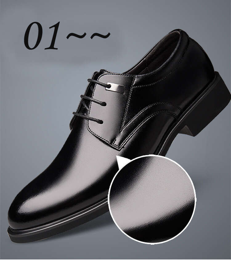 Height Increasing 6Cm Man Elevator Shoe High Heel Men Lifted Heeled Dress Shoes