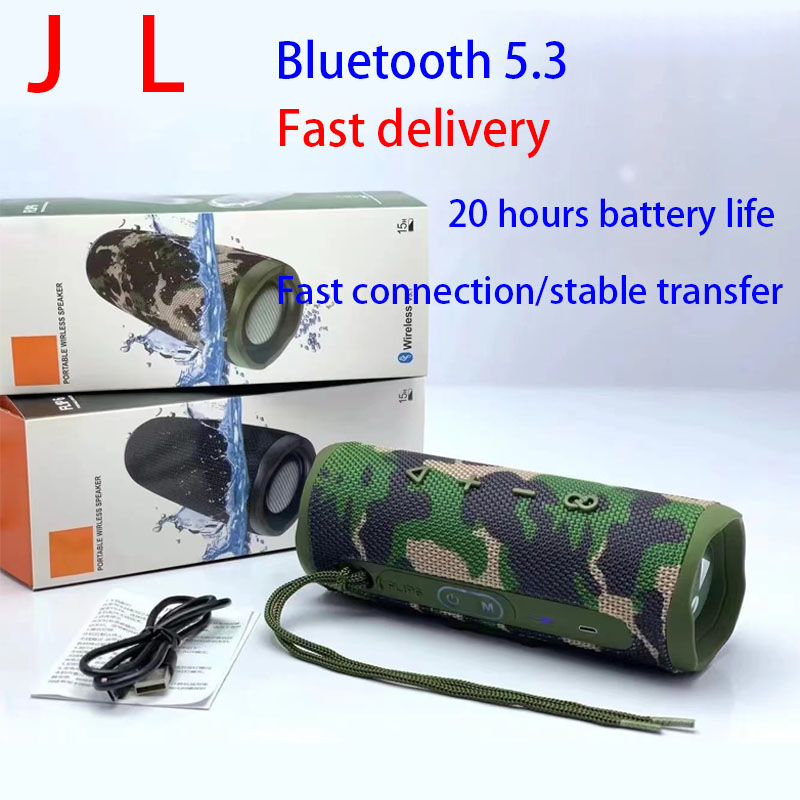 Bluetooth Speaker Portable IPX7 FLIP6 Waterproof speaker Outdoor Stereo Bass independent audio track 5 colors 12 hours continuous connection Fast low 
