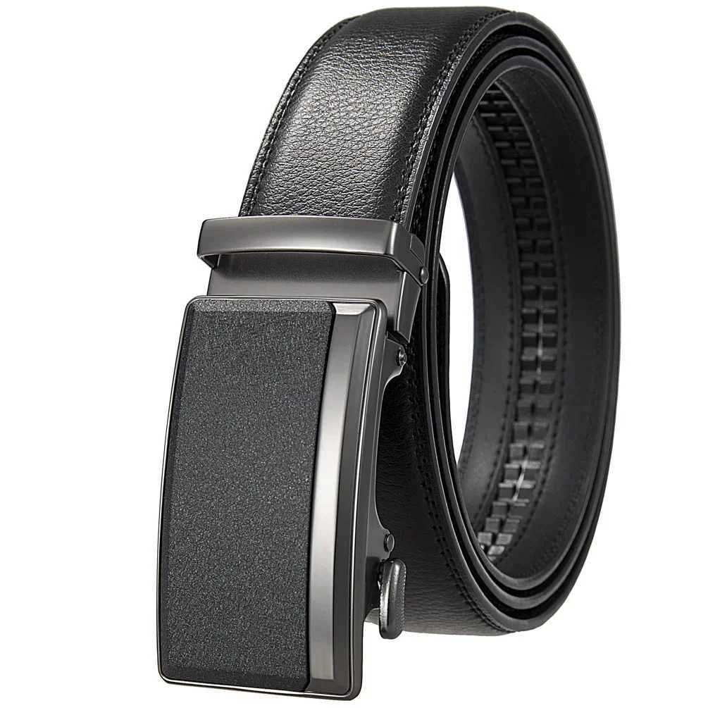 Plus Large LONG Size 130 140 150 160 170cm Mens Leather Belts Fashion Automatic Buckle Cowskin Male Luxury Brand Designer BeltXJ250210