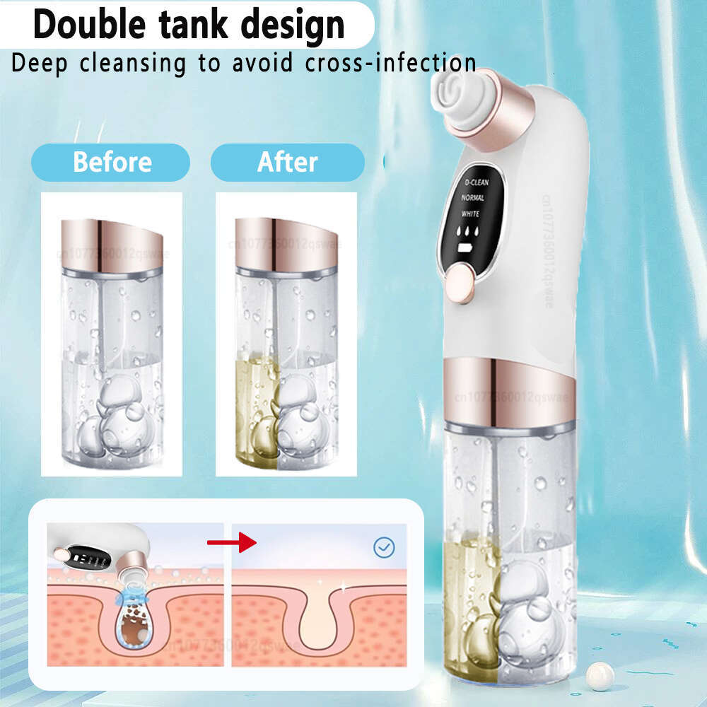 Blackhead Remover Pore Vacuum Face Cleaner Electric Pimple Acne Head Removal USB Rechargeable Water Cycle Black Dot Remove