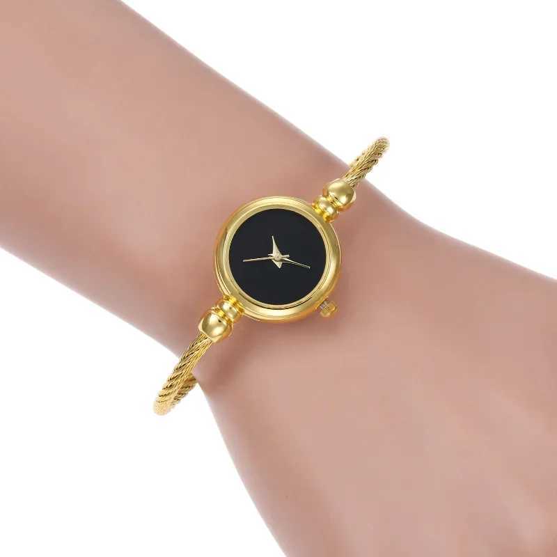 Women Luxury Watches Small Gold Bangle Bracelet Watch Stainless Steel Retro Ladies Quartz Wristwatch Clock Fashion Dress WatchX240923