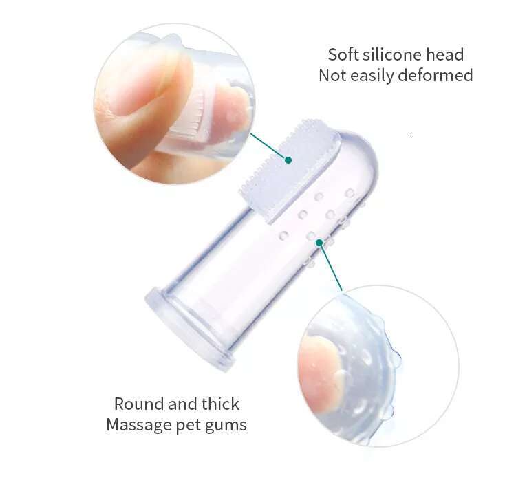 Super soft finger toothbrush, teddy brush, bad breath, tartar, teeth care tools, dog and cat cleaning, silicone pet supplies