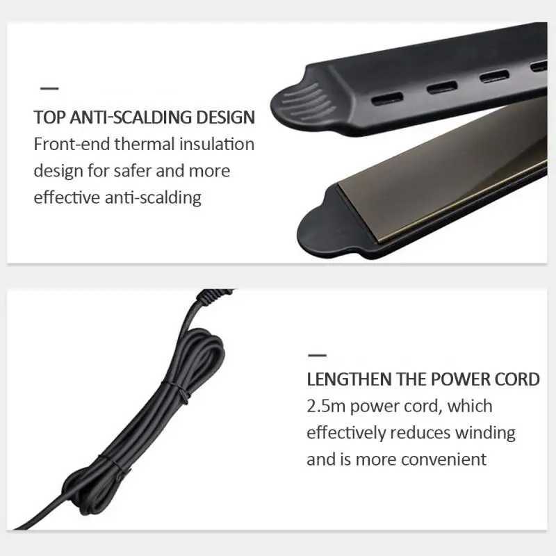 Four gear temperature adjustable ceramic tourmaline ion flat iron straightener CL240923
