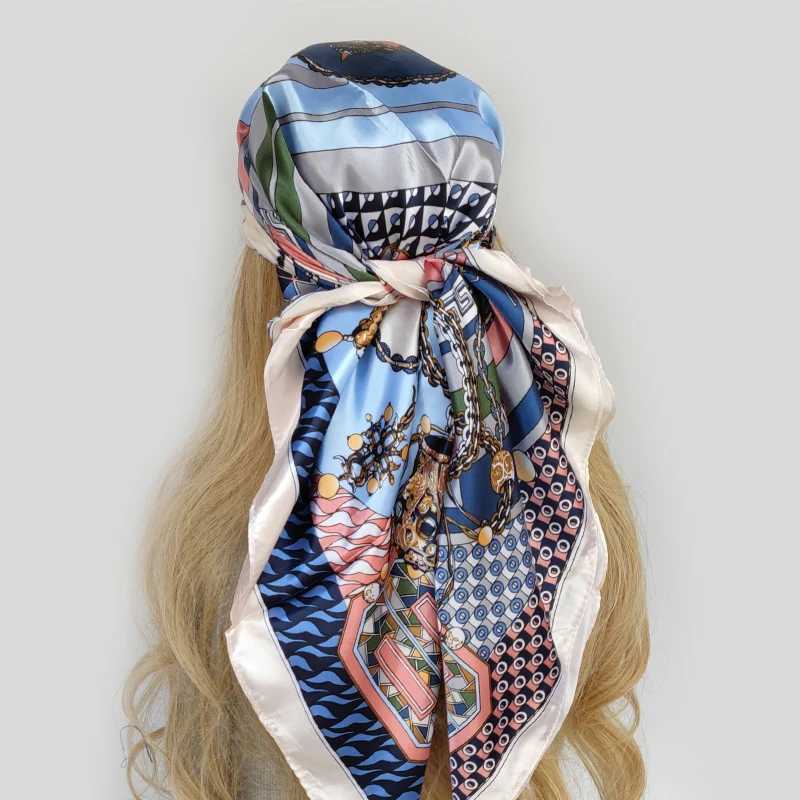 Scarves Women Printed Pre-tie Headscarf Elastic Muslim Female Tuan Hat Hair Loss Cover Head Wr Headwear Stretch Bandana J240923