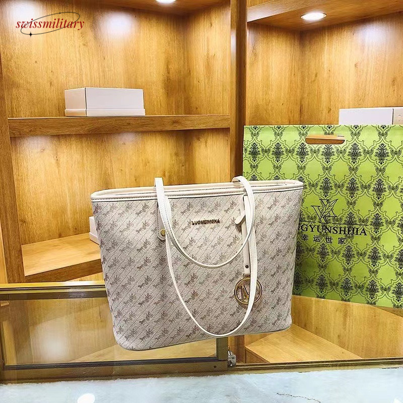 Advanced texture women with large capacity 2023 new summer versatile and simple shoulder for commuting to class tote bag #30 Swissmilitary