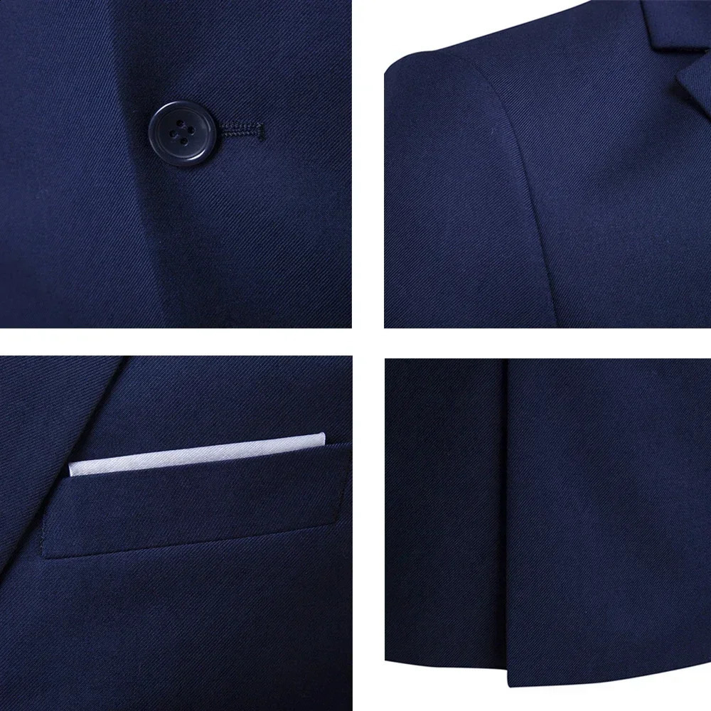 Men Suits For Wedding 2 Set Elegant Blazers 3 Pieces Formal Full Jackets Vest Pants Coats Classic Costume 2024 240923