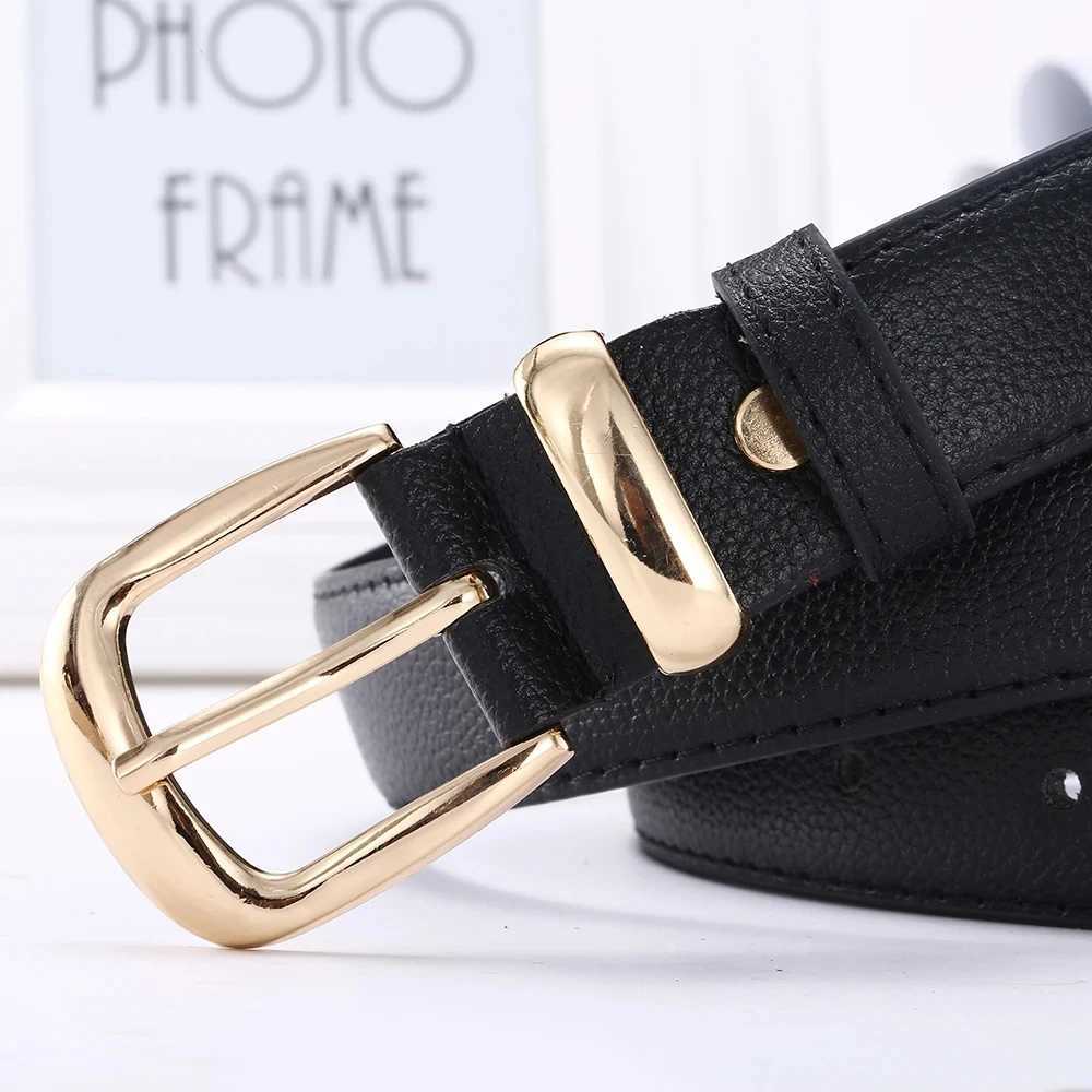 1pcs Womens Belt Simple Fashionable Needle Buckle Belt Casual Versatile Korean PU Leather Belt With Pants Jeans Belt Lady BeltsX240923