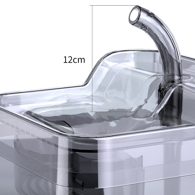Portable Smart Automatic Pet Water Fountain with Wirelessly Charged Tank for Pets