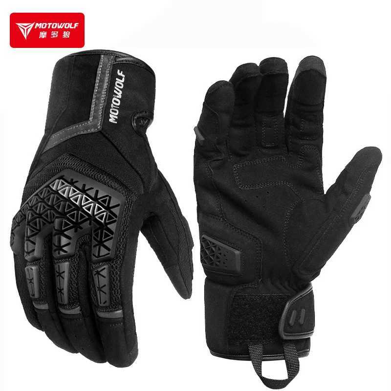 Mens full finger touch screen motorcycle gloves Accesorios Para Motos TPR Protector Luvas Para Guantes De Motocicista W240923