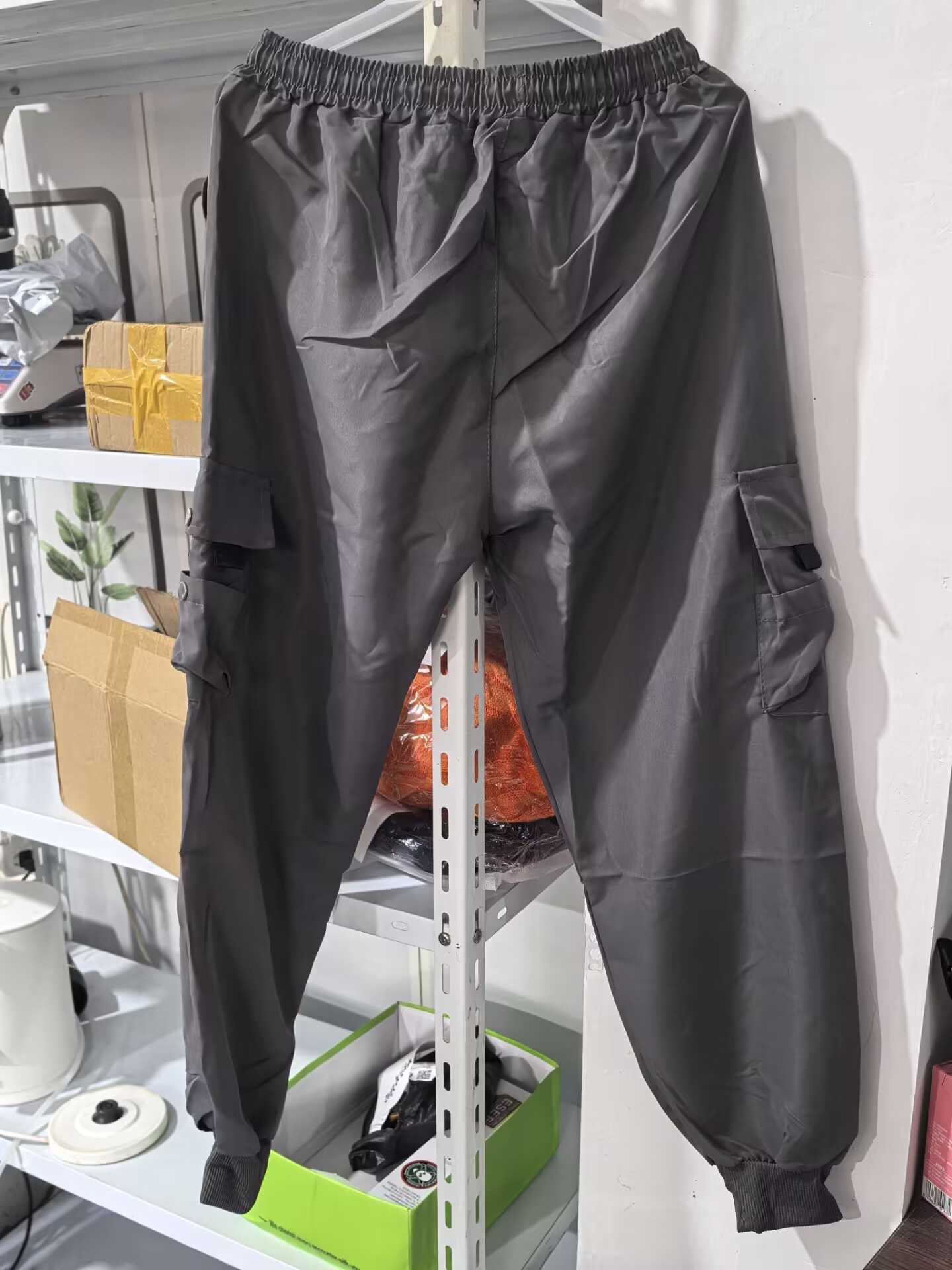 Mens pants sportswear bulk cargo pants gym work clothes straight sized runners summer Pantalones Trousers Y2kW240725